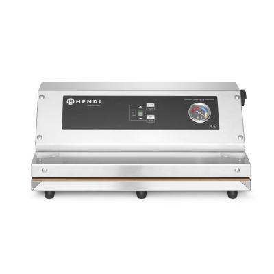 Vakuový balicí stroj - lamelový, HENDI, Profi Line, těsnicí lišta: 350 mm, 230V/250W, 383x293x(H)175mm | 970362